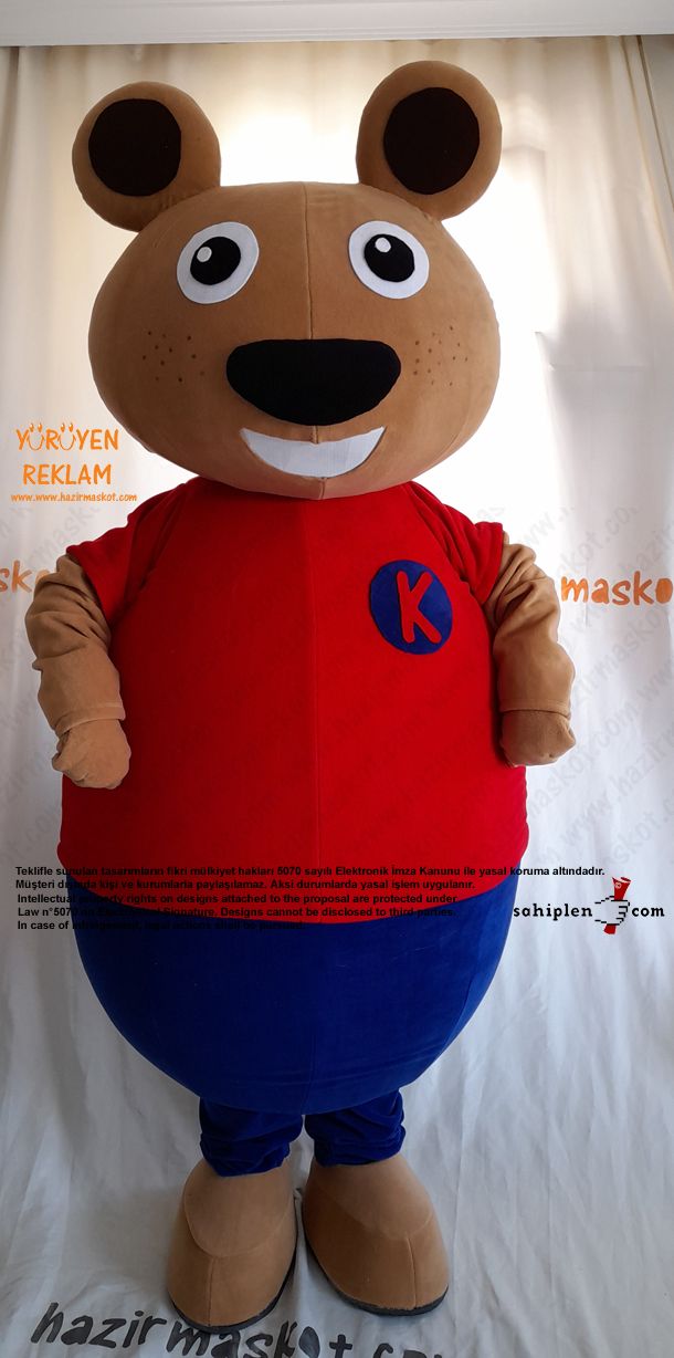 Ayı Maskot Kostümü / TED Koleji maskot kostümü
