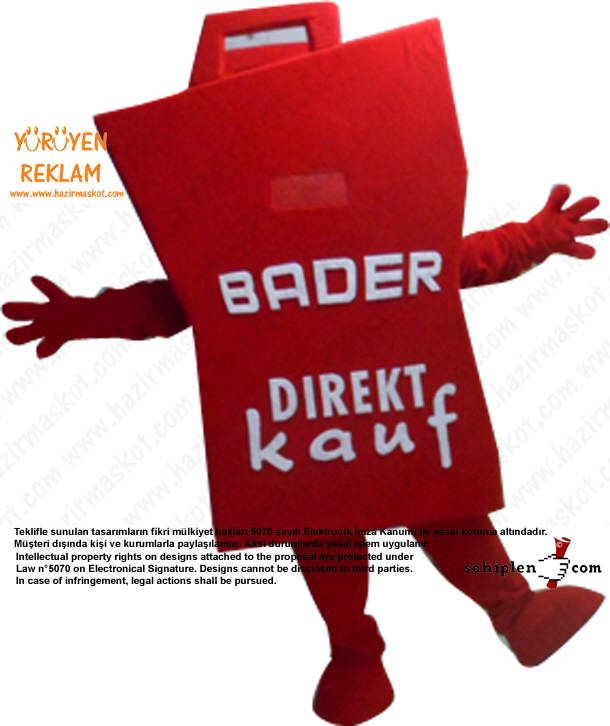 Bader Direktkauf Çanta Maskotu / Almanya maskot kostümü