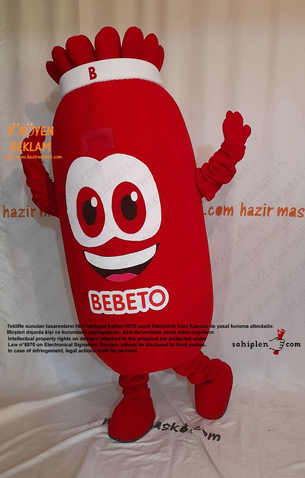 Bebeto Şeker Maskot Kostümü / Kervan Gıda maskot kostümü