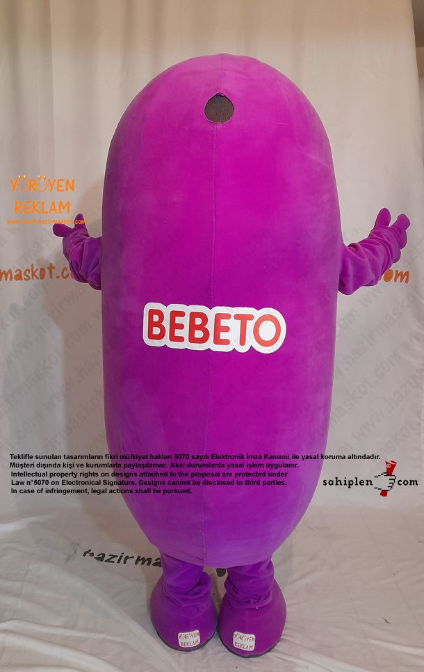 Bebeto Şeker Maskot Kostümü / Kervan Gıda maskot kostümü