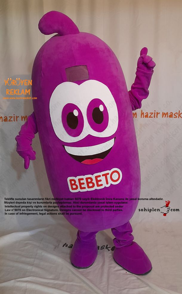 Bebeto Şeker Maskot Kostümü / Kervan Gıda maskot kostümü