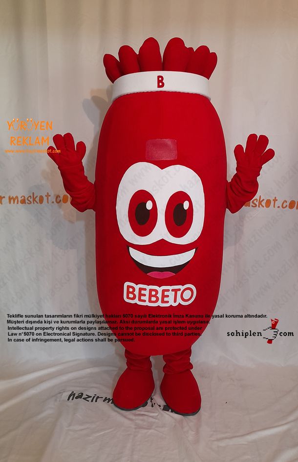 Bebeto Şeker Maskot Kostümü / Kervan Gıda maskot kostümü