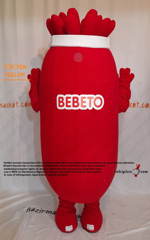 Bebeto Şeker Maskot Kostümü / Kervan Gıda maskot kostümü