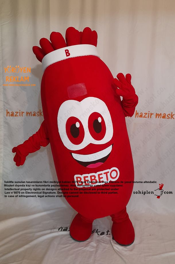 Bebeto Şeker Maskot Kostümü / Kervan Gıda maskot kostümü