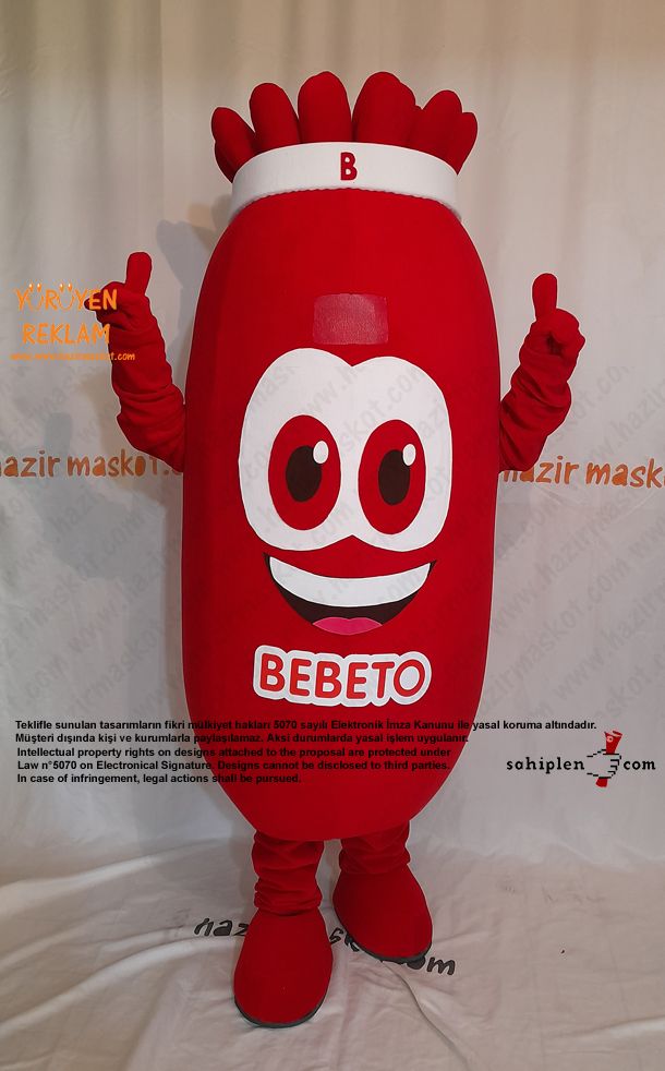Bebeto Şeker Maskot Kostümü / Kervan Gıda maskot kostümü