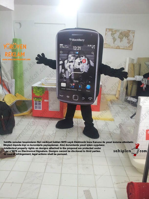 BlackBerry Mascot Costume maskot kostümü