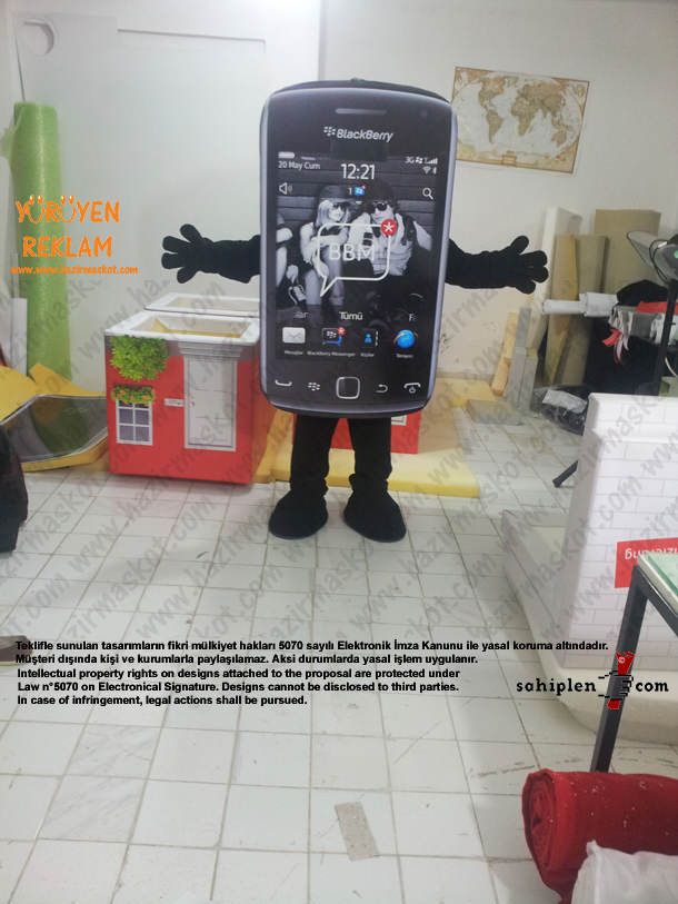 BlackBerry Mascot Costume maskot kostümü