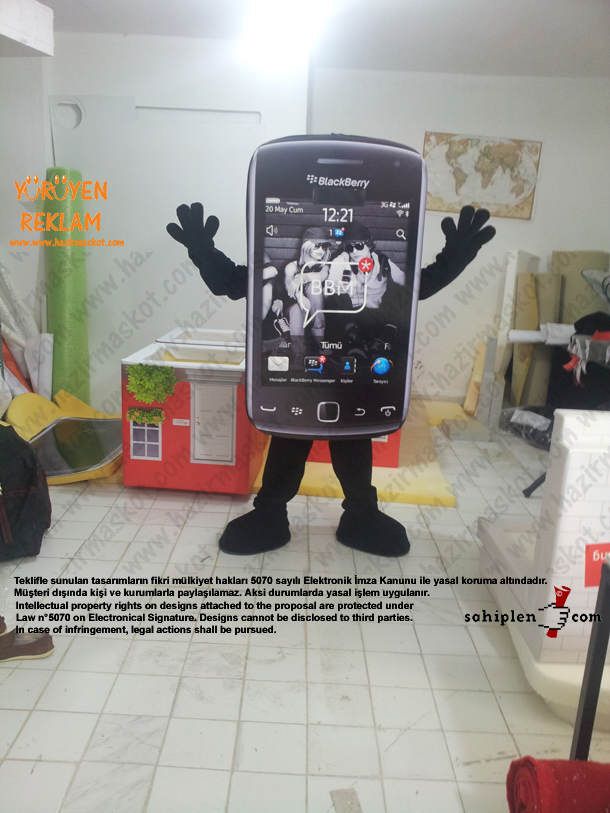 BlackBerry Mascot Costume maskot kostümü