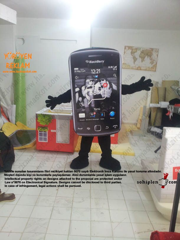 BlackBerry Mascot Costume maskot kostümü
