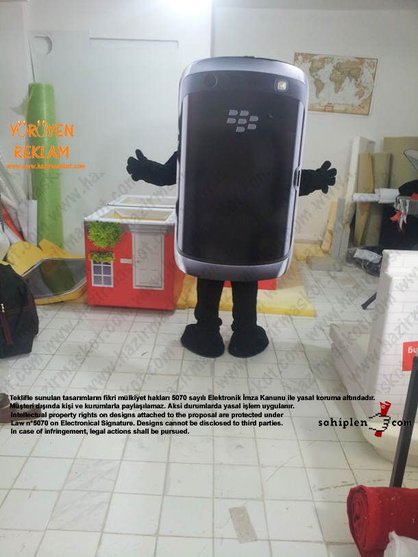 BlackBerry Mascot Costume maskot kostümü