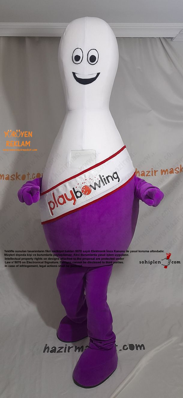 Lobut Maskot Kostümü / PlayBowling maskot kostümü