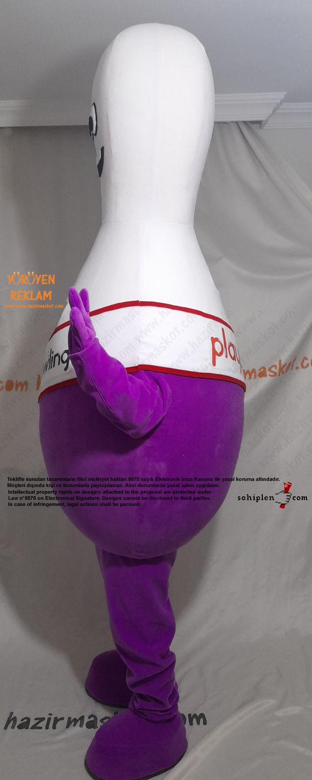 Lobut Maskot Kostümü / PlayBowling maskot kostümü