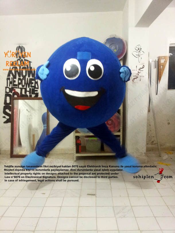Bowling Topu Maskot / İzmit maskot kostümü