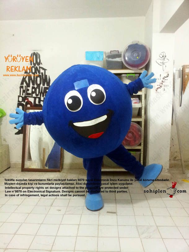 Bowling Topu Maskot / İzmit maskot kostümü
