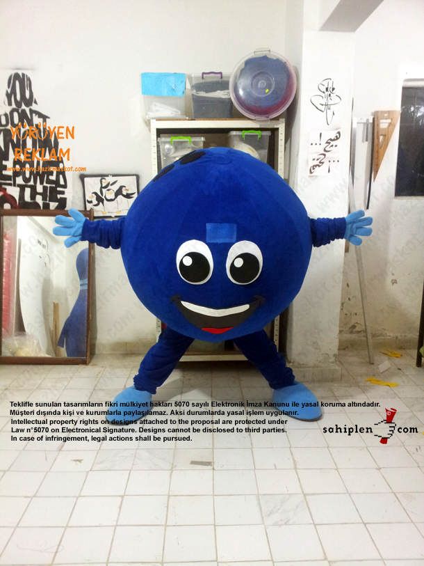 Bowling Topu Maskot / İzmit maskot kostümü