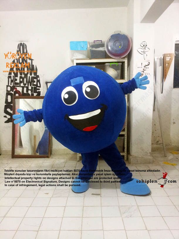 Bowling Topu Maskot / İzmit maskot kostümü