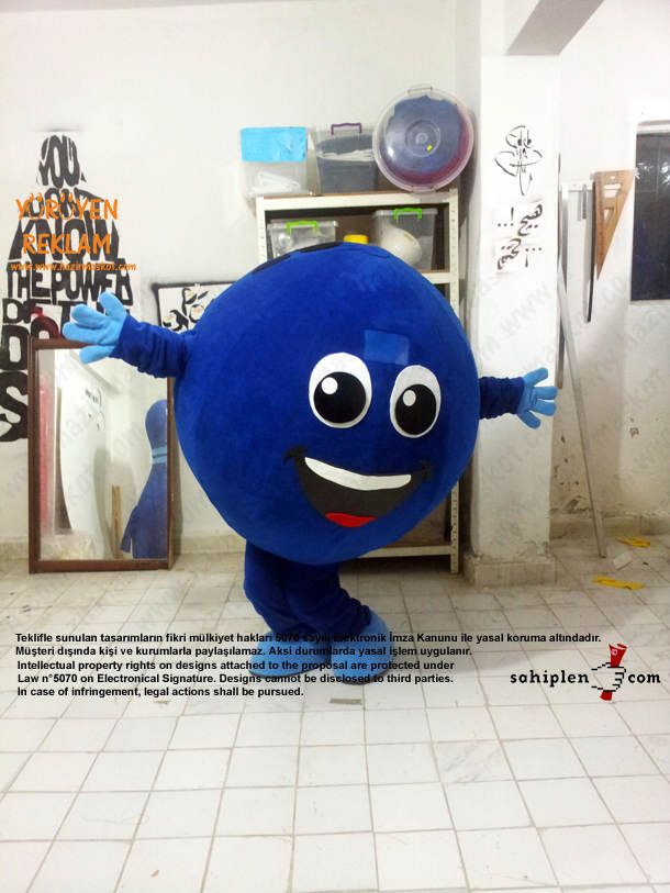 Bowling Topu Maskot / İzmit maskot kostümü