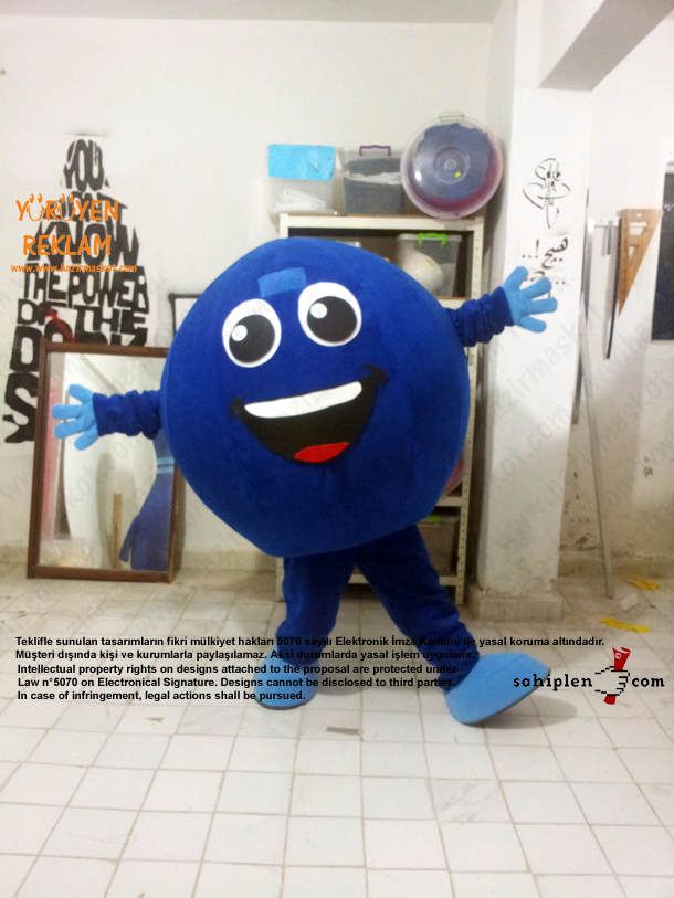 Bowling Topu Maskot / İzmit maskot kostümü