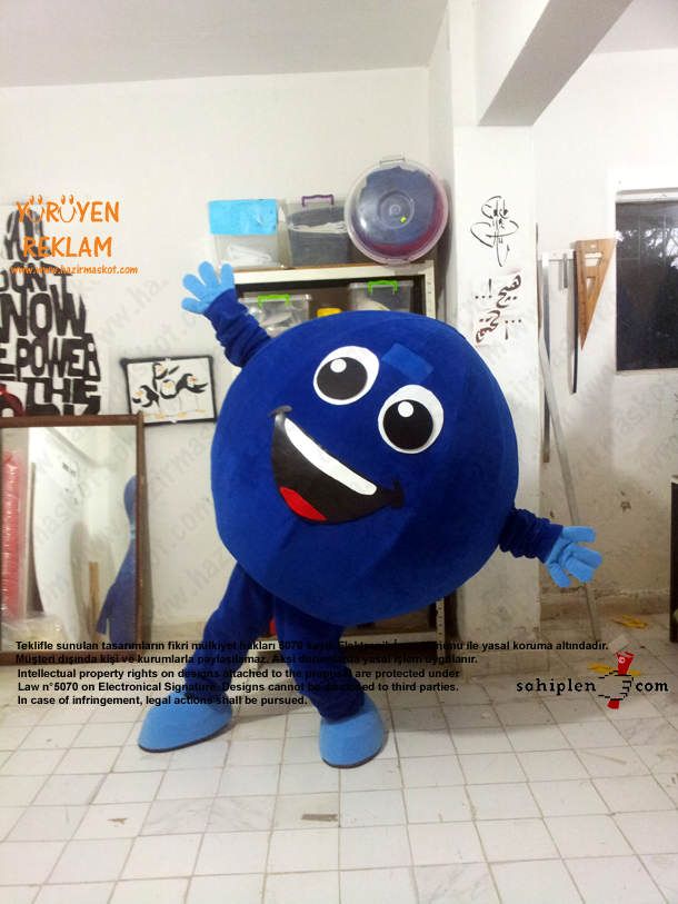 Bowling Topu Maskot / İzmit maskot kostümü