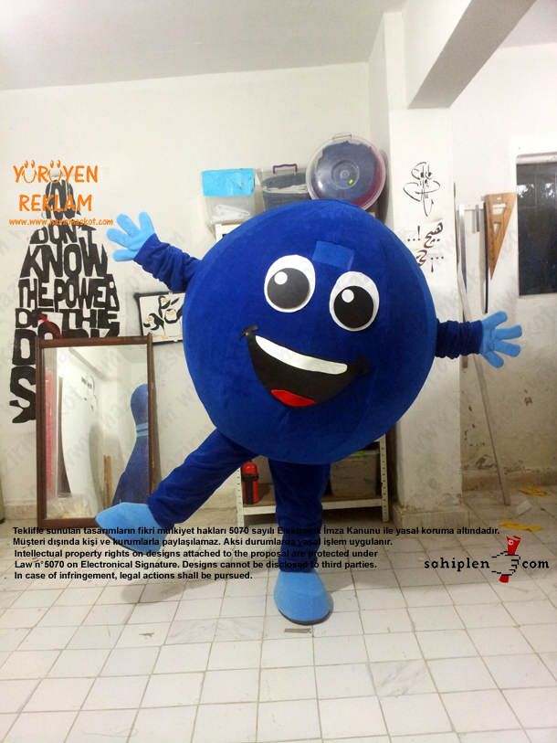Bowling Topu Maskot / İzmit maskot kostümü