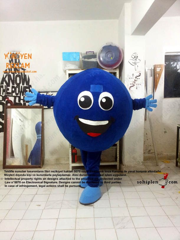 Bowling Topu Maskot / İzmit maskot kostümü