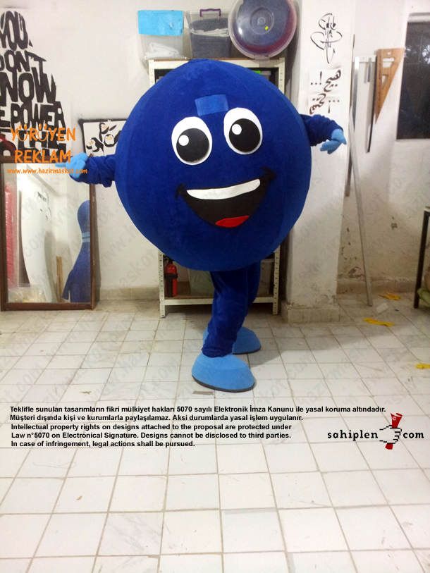 Bowling Topu Maskot / İzmit maskot kostümü