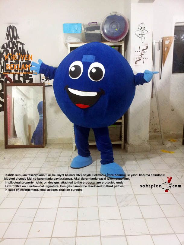 Bowling Topu Maskot / İzmit maskot kostümü