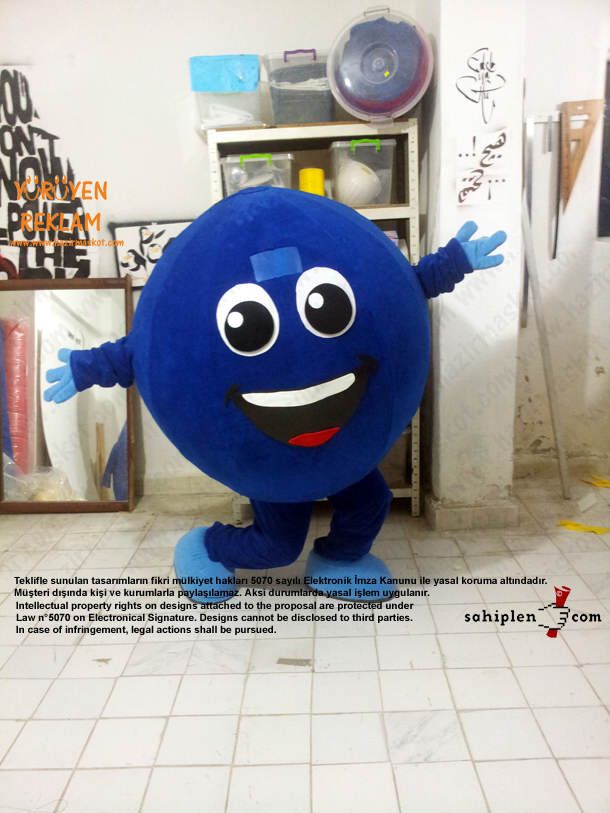 Bowling Topu Maskot / İzmit maskot kostümü