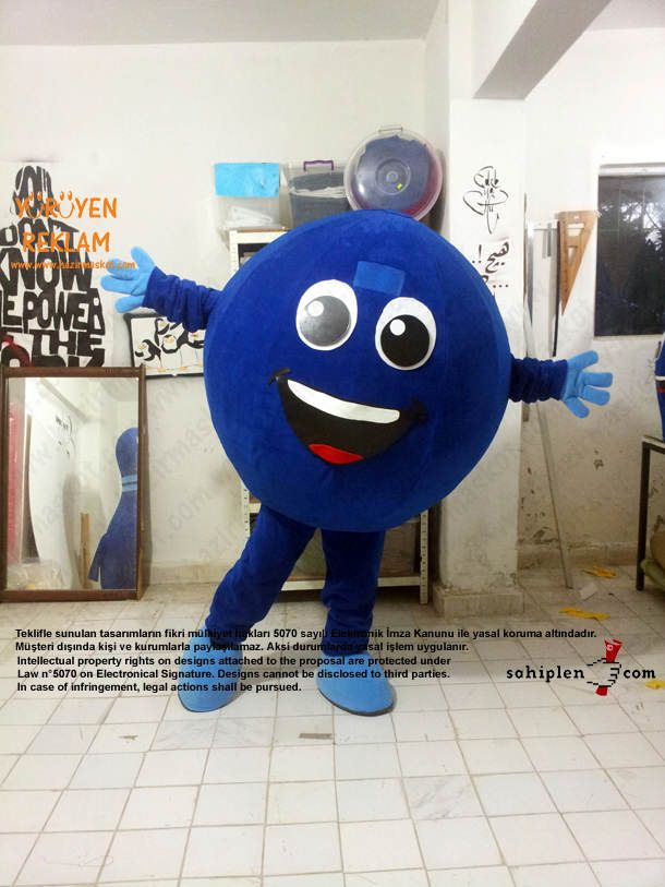 Bowling Topu Maskot / İzmit maskot kostümü
