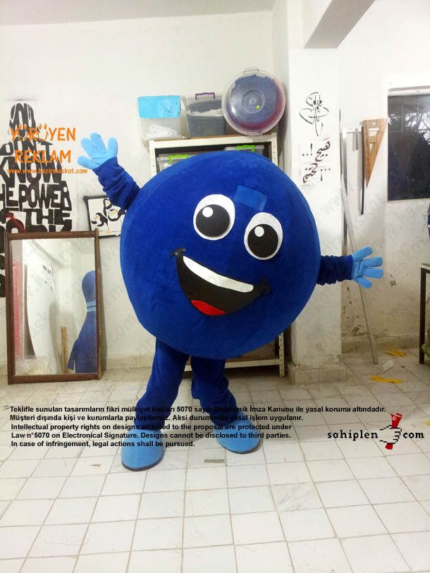 Bowling Topu Maskot / İzmit maskot kostümü
