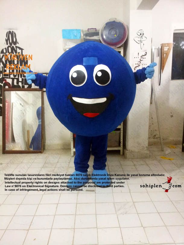 Bowling Topu Maskot / İzmit maskot kostümü