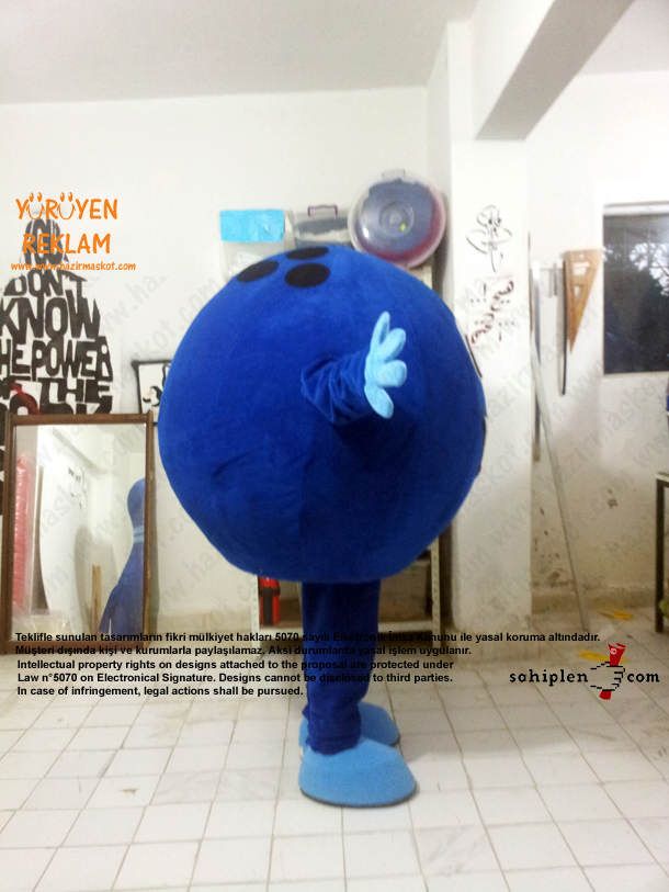 Bowling Topu Maskot / İzmit maskot kostümü
