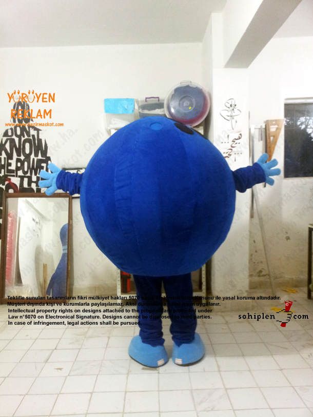 Bowling Topu Maskot / İzmit maskot kostümü