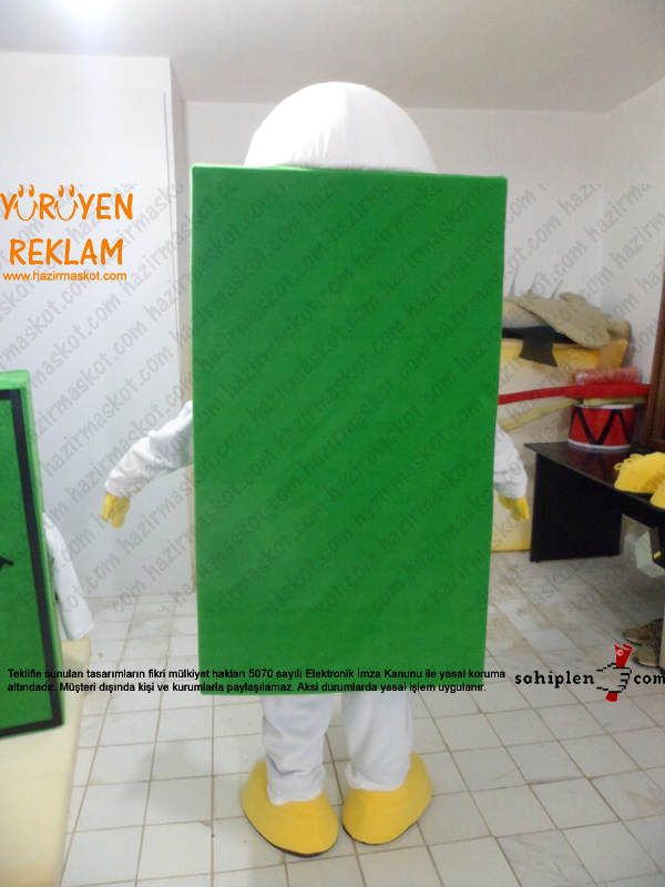 BP Kutu Adam Maskot maskot kostümü