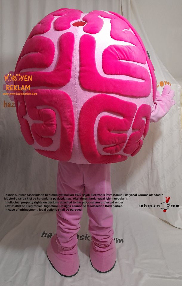Beyin Maskot kostümü / Brain Mascot Costume maskot kostümü