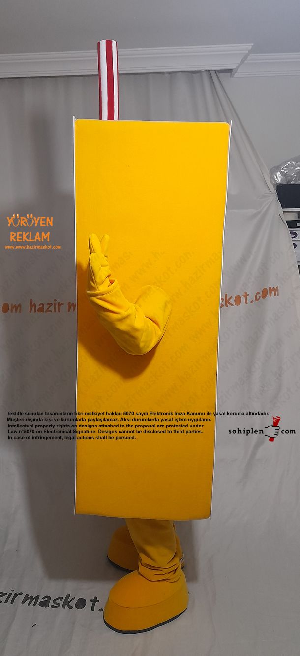 Bronto Meyve Suyu Maskot Kostümü / Mango / Lebanon maskot kostümü