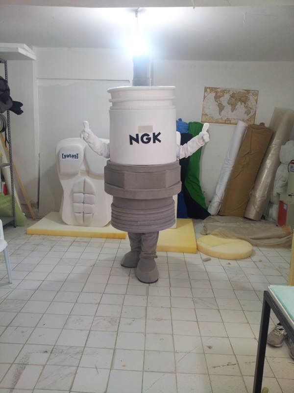 NGK Buji Maskot maskot kostümü