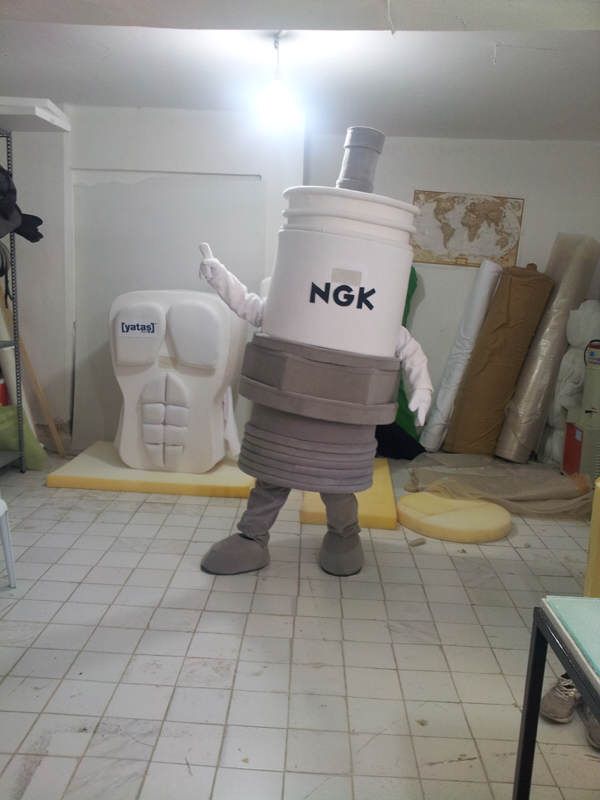 NGK Buji Maskot maskot kostümü