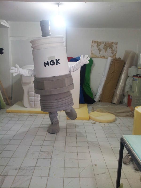 NGK Buji Maskot maskot kostümü
