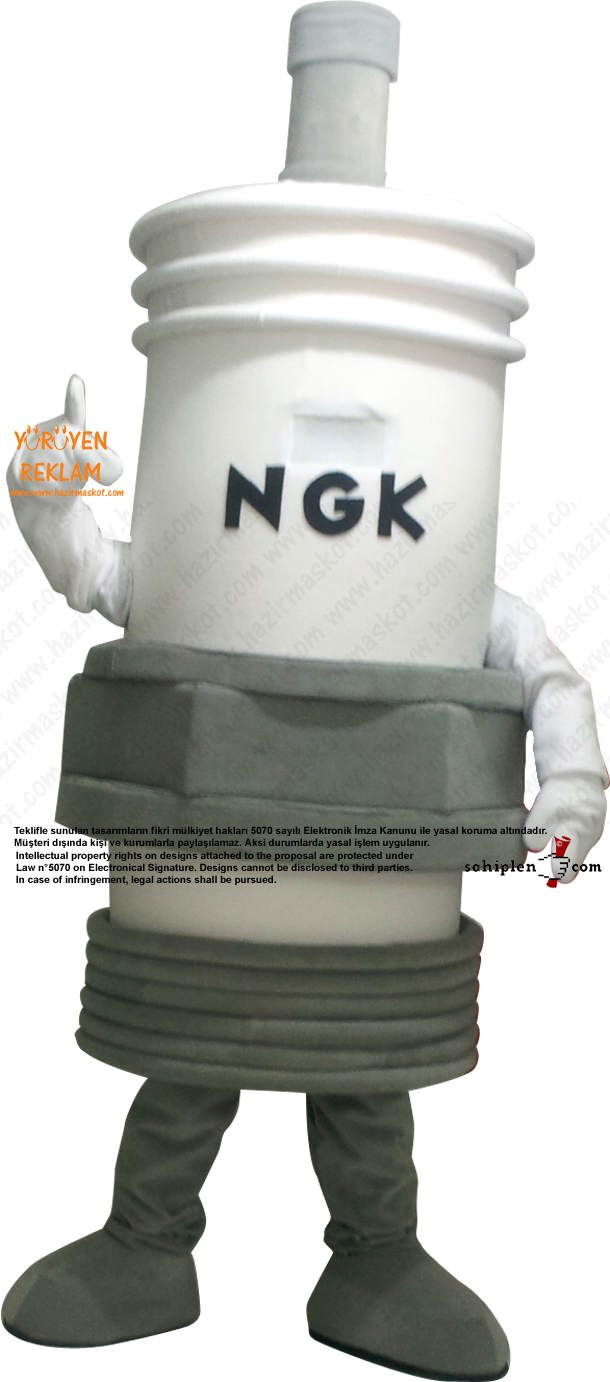 NGK Buji Maskot maskot kostümü