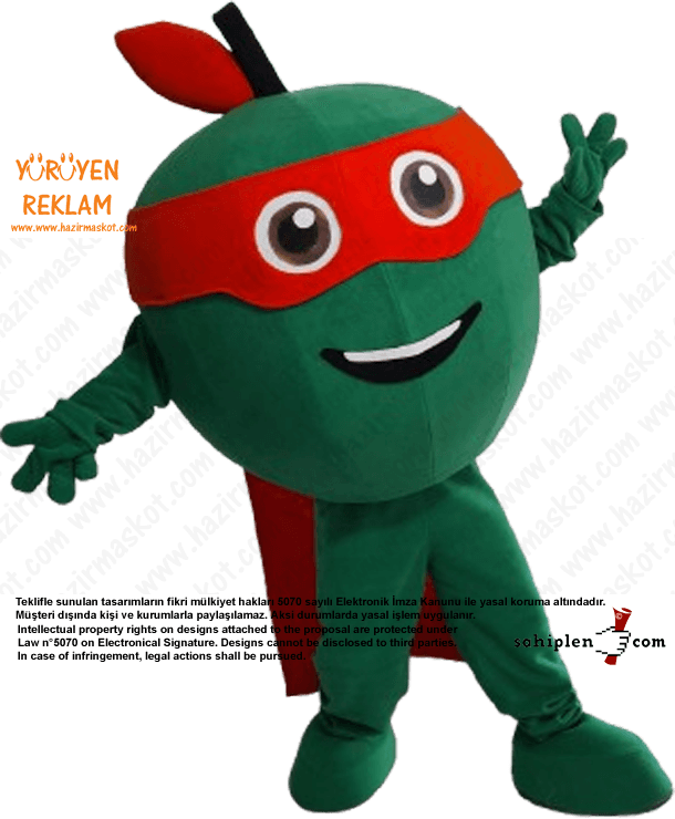 Cano Maskot Kostümü / Kilis İl Tarım Müdürlüğü maskot kostümü