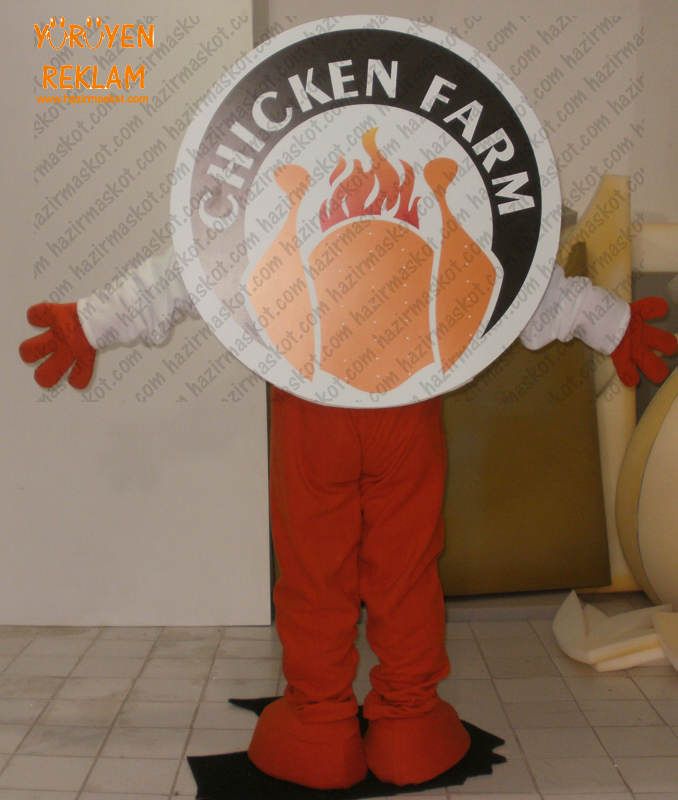 Chicken Farm Logo Maskot / Trabzon maskot kostümü