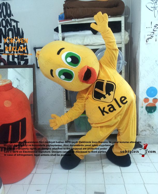 Civciv Maskotu / Kale maskot kostümü