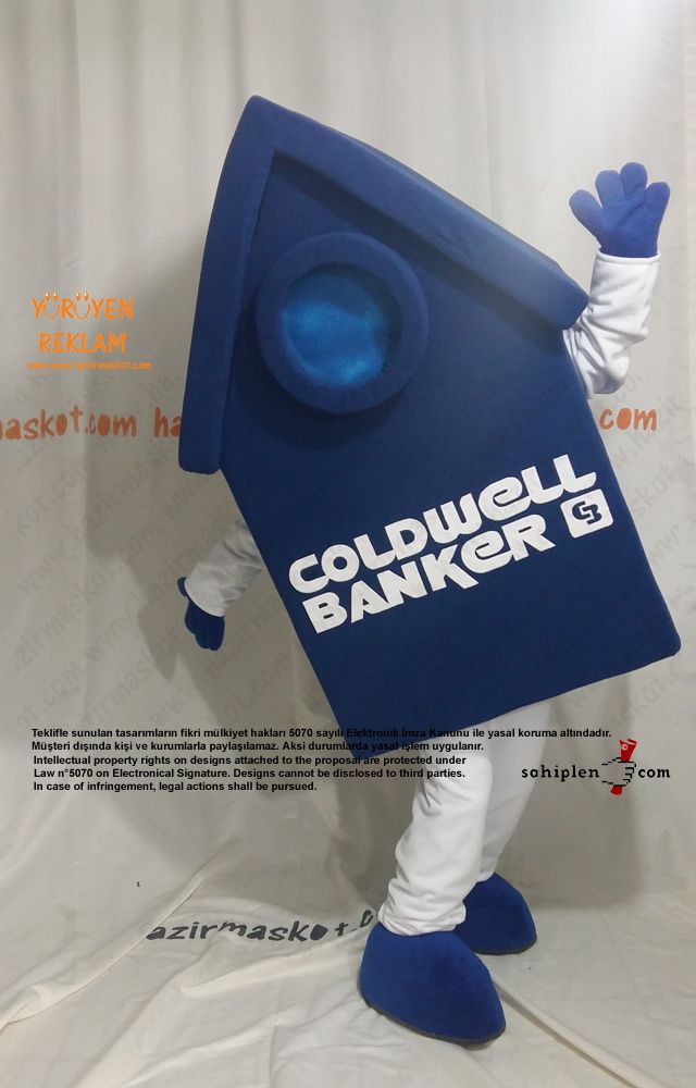 Coldwell Ev Maskotu maskot kostümü