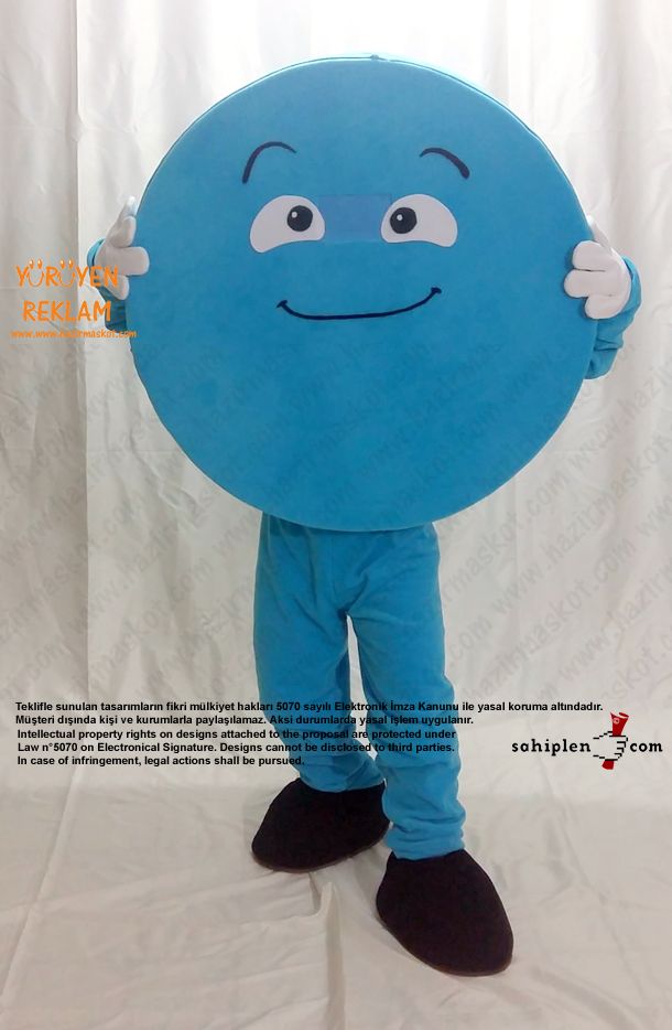 Geometri Çember Maskot / Cinfikir maskot kostümü