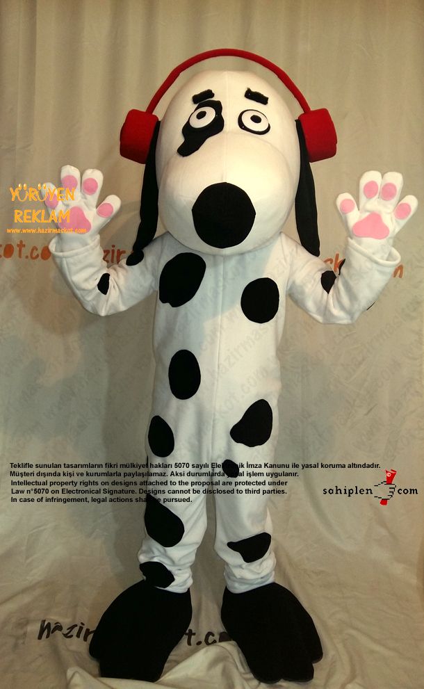 Dalmaçyalı Köpek Maskot Kostümü / EskiModa Çocuk maskot kostümü