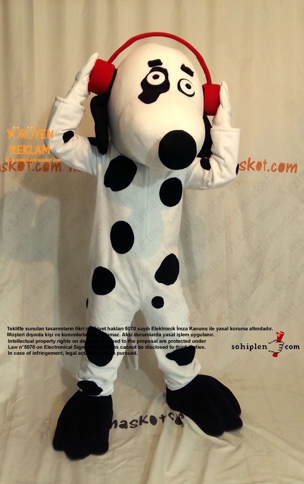 Dalmaçyalı Köpek Maskot Kostümü / EskiModa Çocuk maskot kostümü