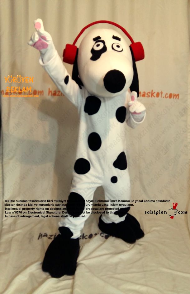 Dalmaçyalı Köpek Maskot Kostümü / EskiModa Çocuk maskot kostümü