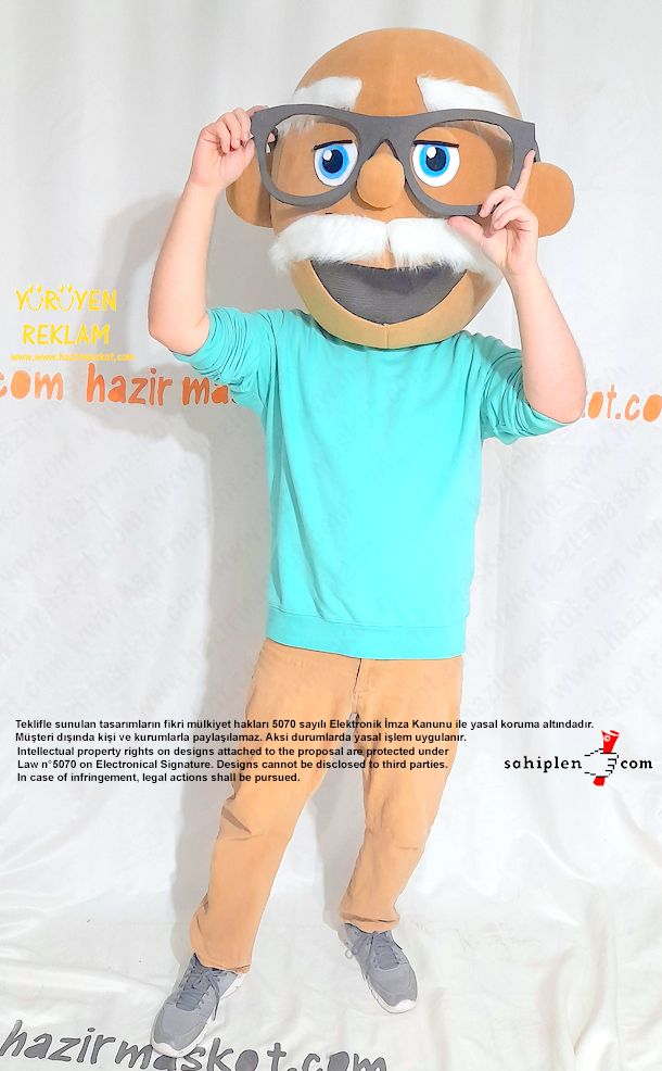 Dede Maskot kostümü maskot kostümü