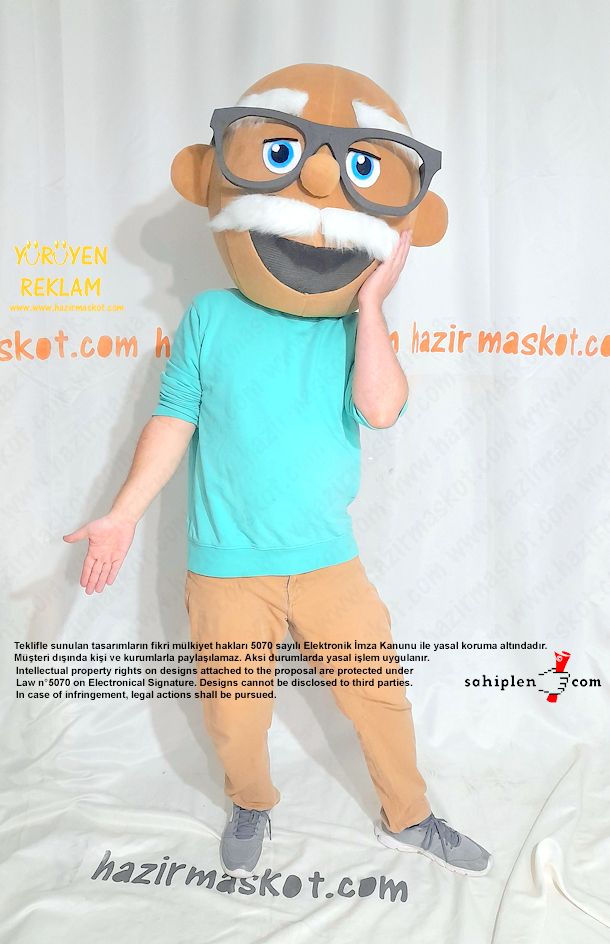 Dede Maskot kostümü maskot kostümü